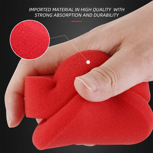 Kit de Almohadillas de Esponja Redondas para Pulido Manual con Presión Lateral, Aplicador de Espuma para Abrillantado de Neumáticos de Coche - Product Image 4