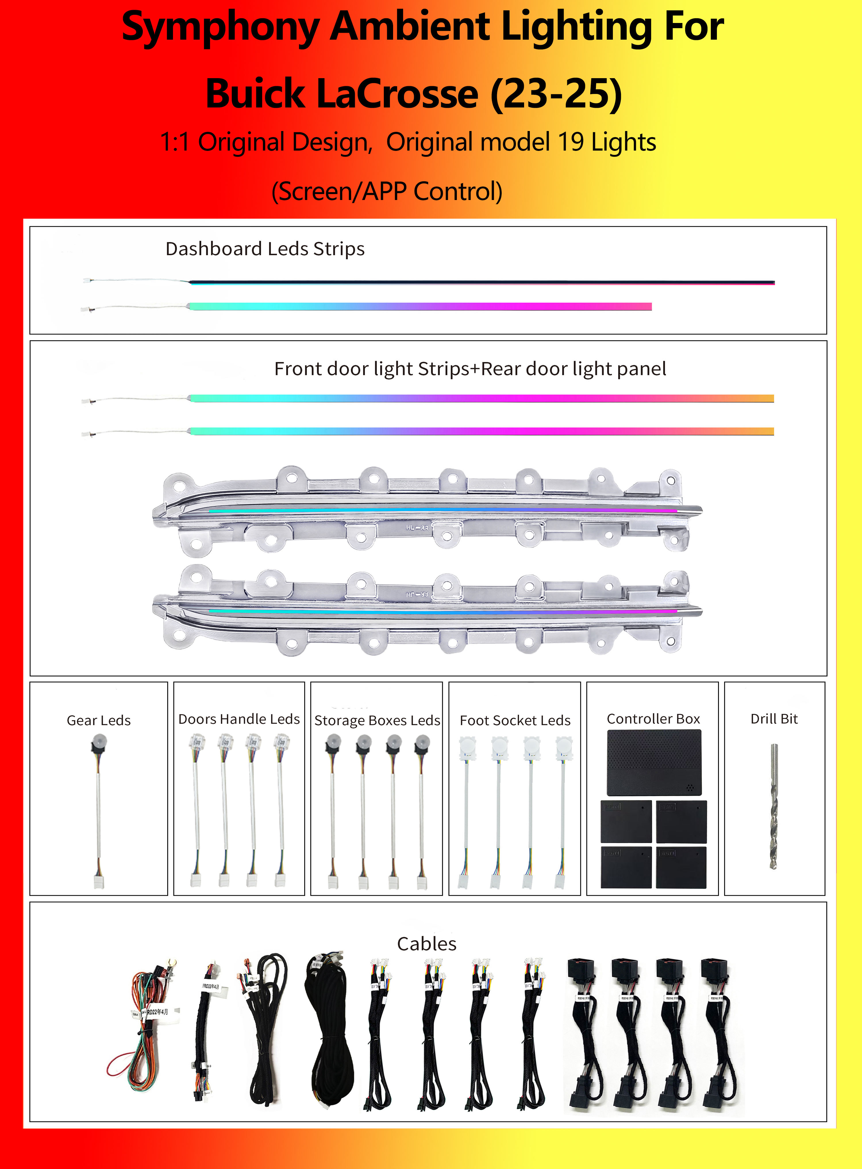 Buick LaCrosse Modelo Original Symphony 19 Luces