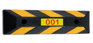 Bloque de estacionamiento de caucho resistente, tope de estacionamiento de caucho reciclado duradero para coches, furgonetas y camiones - Product Image 6