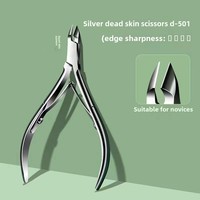 Ensemble d'outils de manucure en acier inoxydable Pinces à cuticules pour enlever les peaux mortes et les callosités Coupe-ongles Ensemble de poinçons et de limes à ongles en acier