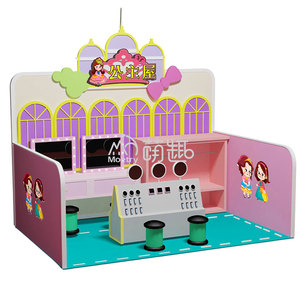 Moetry Ensemble <span class=keywords><strong>de</strong></span> terrain <span class=keywords><strong>de</strong></span> jeu intérieur pour enfants Maison <span class=keywords><strong>de</strong></span> jeu <span class=keywords><strong>de</strong></span> rôle en bois et mini café <span class=keywords><strong>de</strong></span> la ville mobilier <span class=keywords><strong>de</strong></span> centre d'éducation pour enfants - Product Image 3
