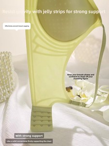 Cool Sense femmes été beau dos soutien-gorge tasse Anti-affaissement sous-vêtements sans trace mince respirant solide petite poitrine rassemblement - Product Image 4