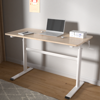 Escritorio Ajustable Manualmente H2 Sin Motor, Patas de Escritorio Ajustables en Altura, Mesa de Oficina Moderna para Computadora