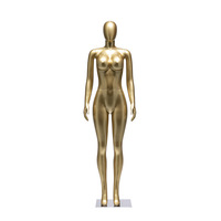 Maniquí de Cuerpo Entero de Gran Tamaño con Cabeza y Base de Plástico para Exhibición de Ropa Femenina, Modelo Europeo Americano