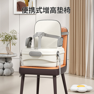 Chaise haute avec ceinture de sécurité 3 points pour bébés de 0 à 12 mois, design pliable, portable et multifonctionnel en plastique - Product Image 3