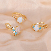 Bagues ajustables avec pierres précieuses, 925 argent Sterling, Quartz naturel, bohème, rubis, Mystic, hommes, pierres précieuses redimensionnables, cristal