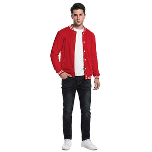 Wholesale 2026 Custom Embroidery Patched Varsity Baseball Street <b>Jacket</b> for <b>Men</b> Canvas Leather Sleeves <b>Letter</b> Design Plus Winter - Product Image 1