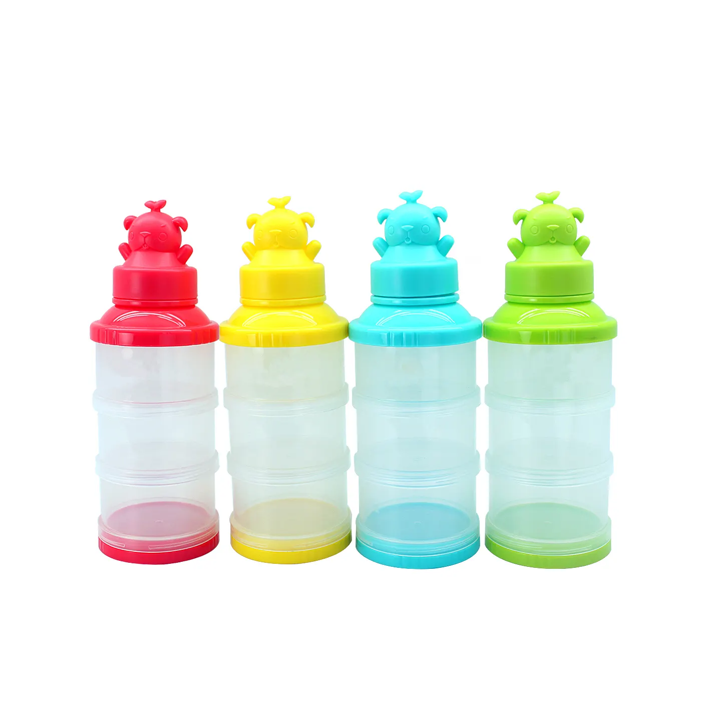 3 Layers BAF Free Stackable And Portable Milk Powder Formula Storage Container For Travel