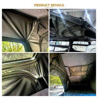 4x4 Touring Dreieckiges T-End Hardshell Dachzelt mit Aluminium-Heck-X-Scheren-System für LKW-Ladeflächen