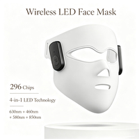 Masque facial personnalisé à lumière rouge sans fil, thérapie par lumière rouge 630nm 850nm, masque de beauté LED rechargeable