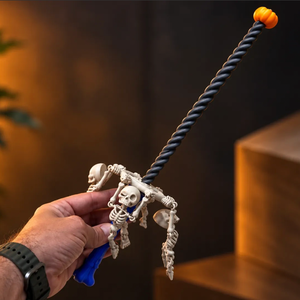 Jouet anti-stress personnalisé imprimé en 3D, baguette magique tournante en forme de crâne, cadeau anti-stress pour le bureau et les études, cadeau créatif amusant - Product Image 5