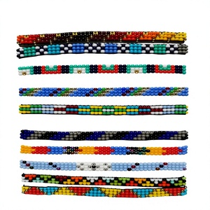 Handmade Stone <b>Beads</b> Set Black Yellow <b>Silver</b> Color for Bracelet Making - Product Image 1