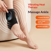 Masseur de cheville électrique intelligent portable avec vibration, compresse chaude et contrôle de la minuterie pour application sur les pieds