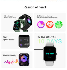 <span class=keywords><strong>Reloj</strong></span> <span class=keywords><strong>inteligente</strong></span> resistente al agua Awei, pantalla táctil de 1,83 pulgadas, <span class=keywords><strong>reloj</strong></span> <span class=keywords><strong>inteligente</strong></span> con llamadas Bluetooth <span class=keywords><strong>para</strong></span> hombres y mujeres, monitoreo de salud - Product Image 2