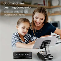 Altavoz Bluetooth portátil con soporte universal para teléfonos móviles y tabletas, plegable y ajustable, caja de sonido con reproducción desde unidad USB
