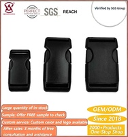 Boucle de bracelet en paracorde à dégagement latéral incurvée en gros, en plastique POM avec curseur de type sac