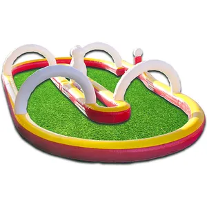 ทนทาน Interactive เกมผู้ใหญ่ Inflatable RC รถ Race Race Track