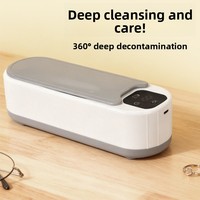 Boîte de nettoyage automatique pour lunettes, montres, bijoux, lentilles de contact et appareils dentaires, avec stérilisation, alimentation USB, en ABS
