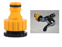 Adaptateur d'irrigation de jardin à dégagement rapide, durable, 3/4\" 1/2\", adaptateur de robinet en plastique PP, raccord fileté pour robinet d'eau, dégagement rapide