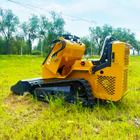 Mini Skid Steer Loader Compact Tracked Crawler Loader EPA CE Mesin Konstruksi Pertanian dengan Lampiran