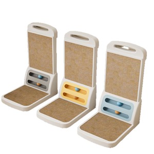 กระดานข่วนแมวรูปตัว L ของเล่นแมวแบบหนาทนทานต่อการสึกหรอสำหรับแมว - Product Image 1