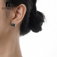 ICEBELA Style National Chinois S925 Argent Sterling Gradient Naturel Shell Boucles D'oreilles Femme Boucles D'oreilles