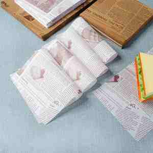 Papier sulfurisé écologique double face 40g, pâte à papier, logo personnalisé, imperméable pour l'emballage alimentaire - Product Image 3