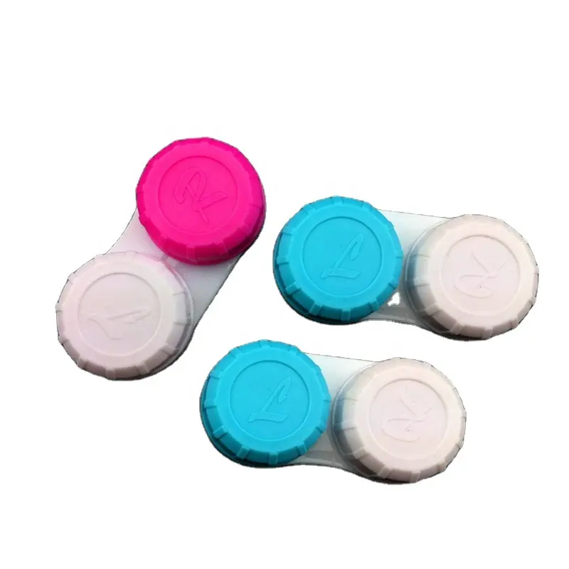 2 Colors 100 pcs/lot contact lens case packaging contact lenses case Eyewear Accessories