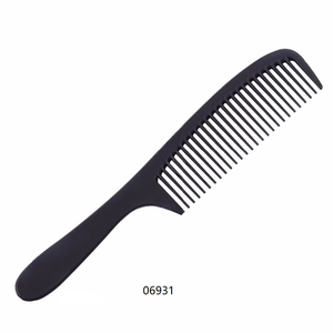 Peine de corte de pelo profesional al por mayor de fibra de carbono para peluquería peines de peluquero cepillo de cola de rata peine de Metal para peinar el cabello - Product Image 3