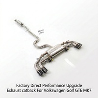 Système d'échappement haute performance ING Custom T304 en acier inoxydable pour Volkswagen Golf GTE MK7, sortie directe d'usine