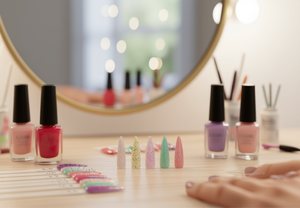 Kerri Ann Press On Nails – Ongles artificiels transparents à couverture complète pour le nail art et les fournitures de beauté - Product Image 2