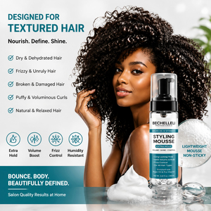 Espuma para el Cabello OEM de Venta Caliente, Hipoalergénica, Fijación Fuerte, Control del Frizz, Fijación Duradera Todo el Día, Espuma para Trenzas, Estilo Duradero, Brillo e Hidratación - Product Image 2