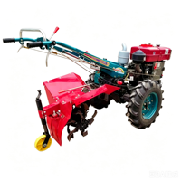 Tracteur à deux roues de 18HP, 20HP, 22HP à démarrage électrique, grande puissance, avec remorque, semoir et charrue