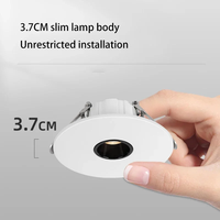 Spot LED encastré ultra-plat à faisceau étroit de 3 degrés, éclairage d'accentuation OEM, en aluminium, 85-265V, pour table à manger