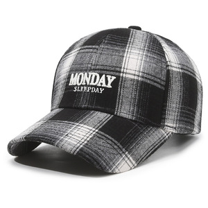 หมวกเบสบอลลายสก็อต ผู้หญิง ผู้ชาย หมวกปักลายตลกๆ สำหรับวันจันทร์ วันหยุด หมวกวินเทจ Y2K หมวกแก๊ปสไตล์ลำลองสำหรับสตรีทแวร์ - Product Image 4