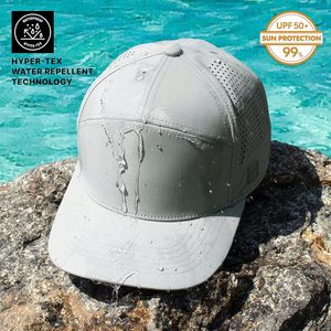 Cooling Trucker <b>Hat</b> Mesh Back <b>Flat</b> Bill Performance Cap Waterproof Breathable Fitted <b>Hat</b> for Men - Product Image 4