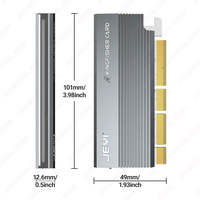 مصنع JEYI gb PCIe ie nrvme محول بطاقة M.2 SSD Gen4/3/حاوية أقراص صلبة متوافقة مع دروبشيبينغ مدعومة