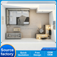 Casa Contenedor Prefabricada Desmontable de 20 pies, Casa Pequeña, Casa Modular, Casa Portátil, Casa Contenedor para Dormitorio o Almacén