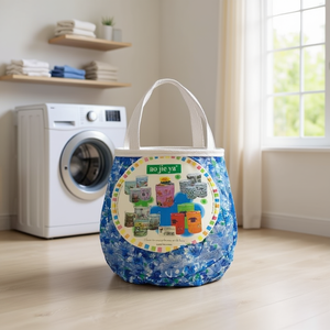 Cesto per biancheria di piccole dimensioni, pieghevole, con maniglia, per uso domestico - Product Image 2