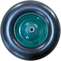 Roda Caster Poliuretan Padat Putar Datar Pneumatik 4.80/4.00-8PU Lebar 3.2in Garansi 3 Tahun