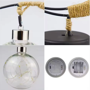 Luci Fatate LED a Forma di Luna con Lampada a Globo Sospeso, Luce Notturna per Tavolo, Camera da Letto, Ufficio, Decorazione Casa - Product Image 5
