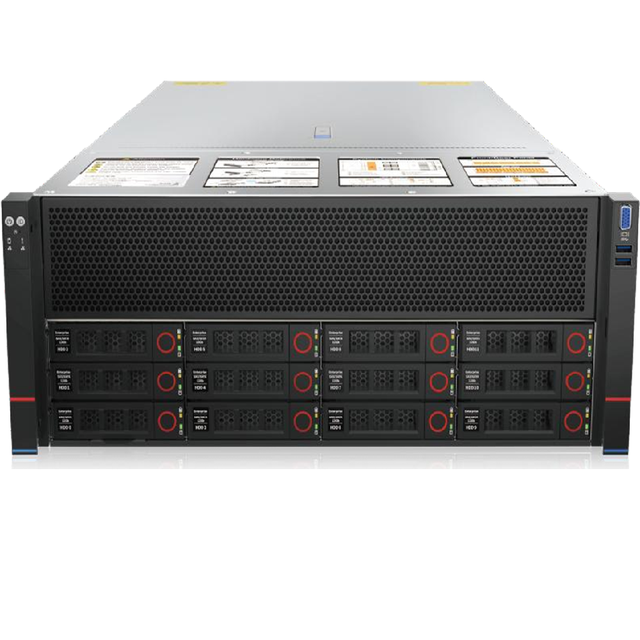 4U Dual Xeon 4th/5th CPU Server & 16xDDR5 Memory, 12xSATA/SAS 3.5' HDD, 8xPCIe5.0 GPUs Cards & Rack Server