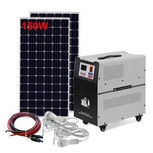 Générateur d'énergie solaire Portable, 1000w 12v, 220v, avec panneaux solaires, Kit, nouvel arrivage