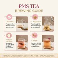 Penjualan Langsung Pabrik Teh Perawatan Menstruasi Wanita Pria Label Pribadi OEM 20 Kantong Teh Herbal Infus Penunjang Siklus Menstruasi