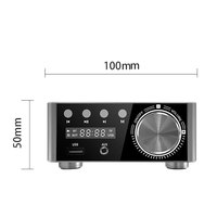 Amplificateur audio HIFI 50WX2 Bluetooth 5.0, carte d'amplification numérique stéréo, amplificateur pour home cinéma, lecteur de carte USB TF