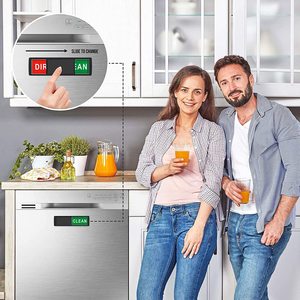 Aimant pour lave-vaisselle Propre/Sale 178x52mm en Résine Synthétique, Indicateur de Cuisine - Product Image 4