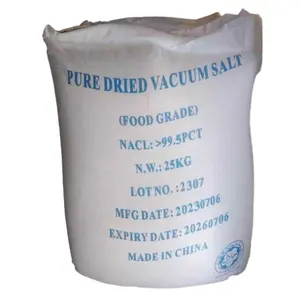 Refind garam Iodized putih produksi kemurnian tinggi garam Iodized halus formula kimia NaCl
