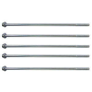 ตัวยึดเครื่องจักรกลการเกษตร M6*200 ชุบสีน้ำเงิน ชุบสังกะสีขาว ขายึดแกนเครื่องกำเนิดไฟฟ้า 10 คู่ สลักเกลียวหน้าแปลนหกเหลี่ยม - Product Image 3