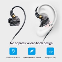 Microphone de type intra-auriculaire pour ordinateur de bureau, casque de jeu filaire deux-en-un, dédié aux sports électroniques, USB, double prise, cordon TPE/silicone de 2.7m