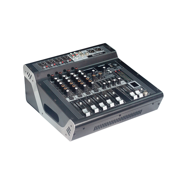 4/6/8 Channel 2X250W Professional Audio Mixer 256 Digital Effects Dj Controller/audio Console Mixer for Live Streaming Recording
